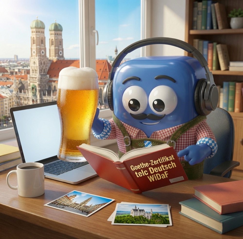 Blue en Allemand — Goethe · telc