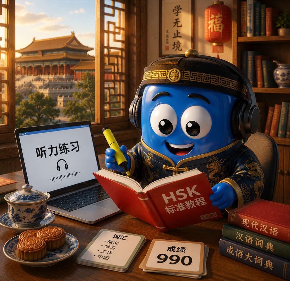 Blue en Chinois — HSK · 6
