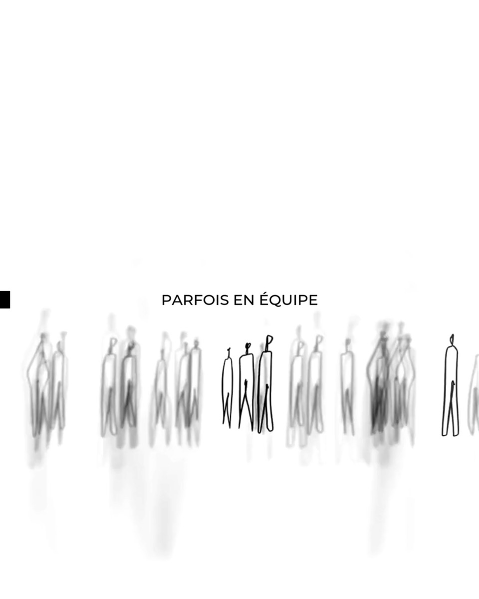 Le studio à l'œuvre
